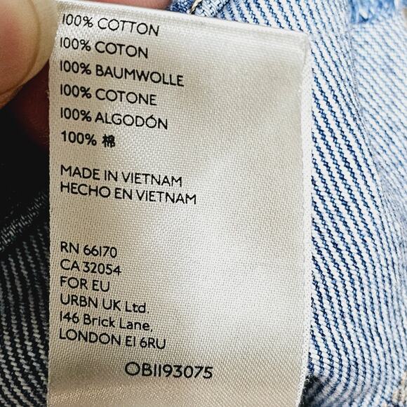 We the Free Denim Skirt A-Line Mini Women's Size 26 Casual Y2K Preppy - Picture 7 of 7